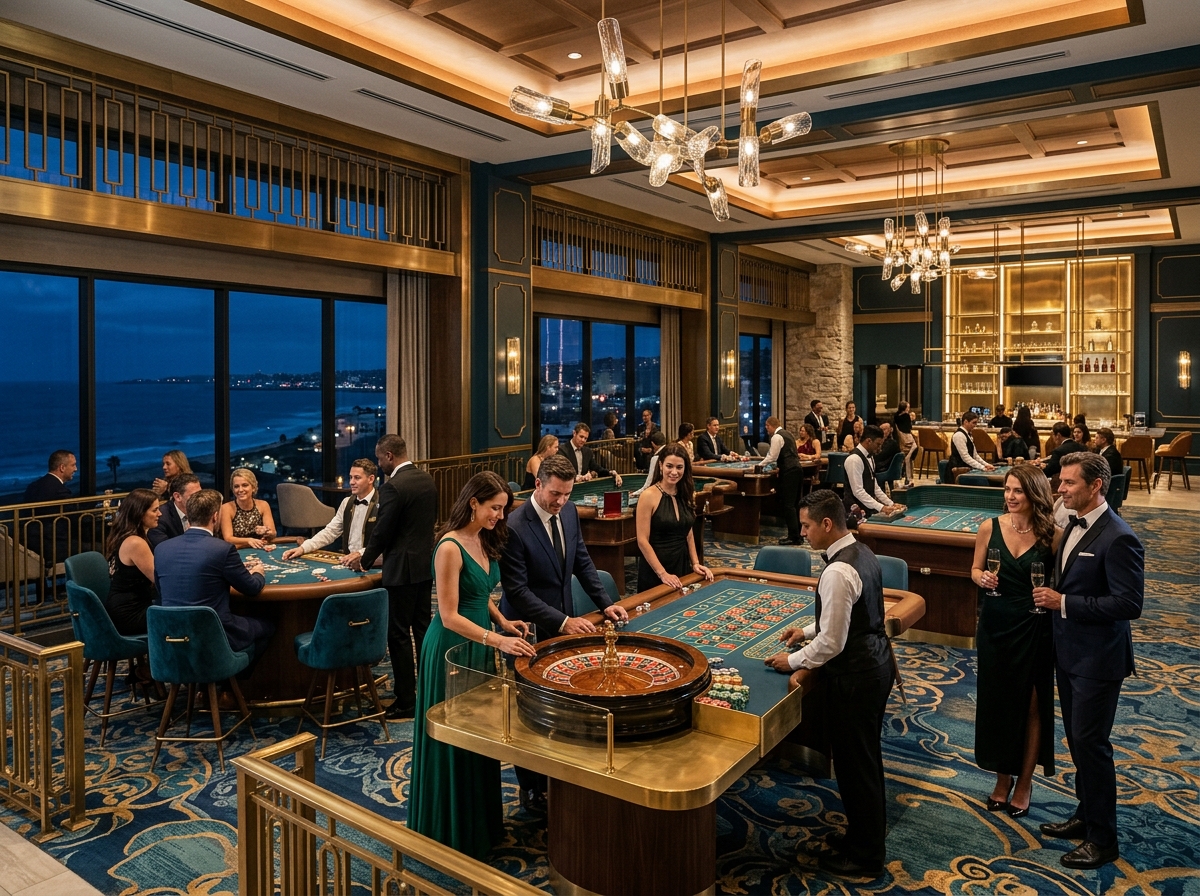 Adult casino entertainment area at Coral Crown Casino Resort