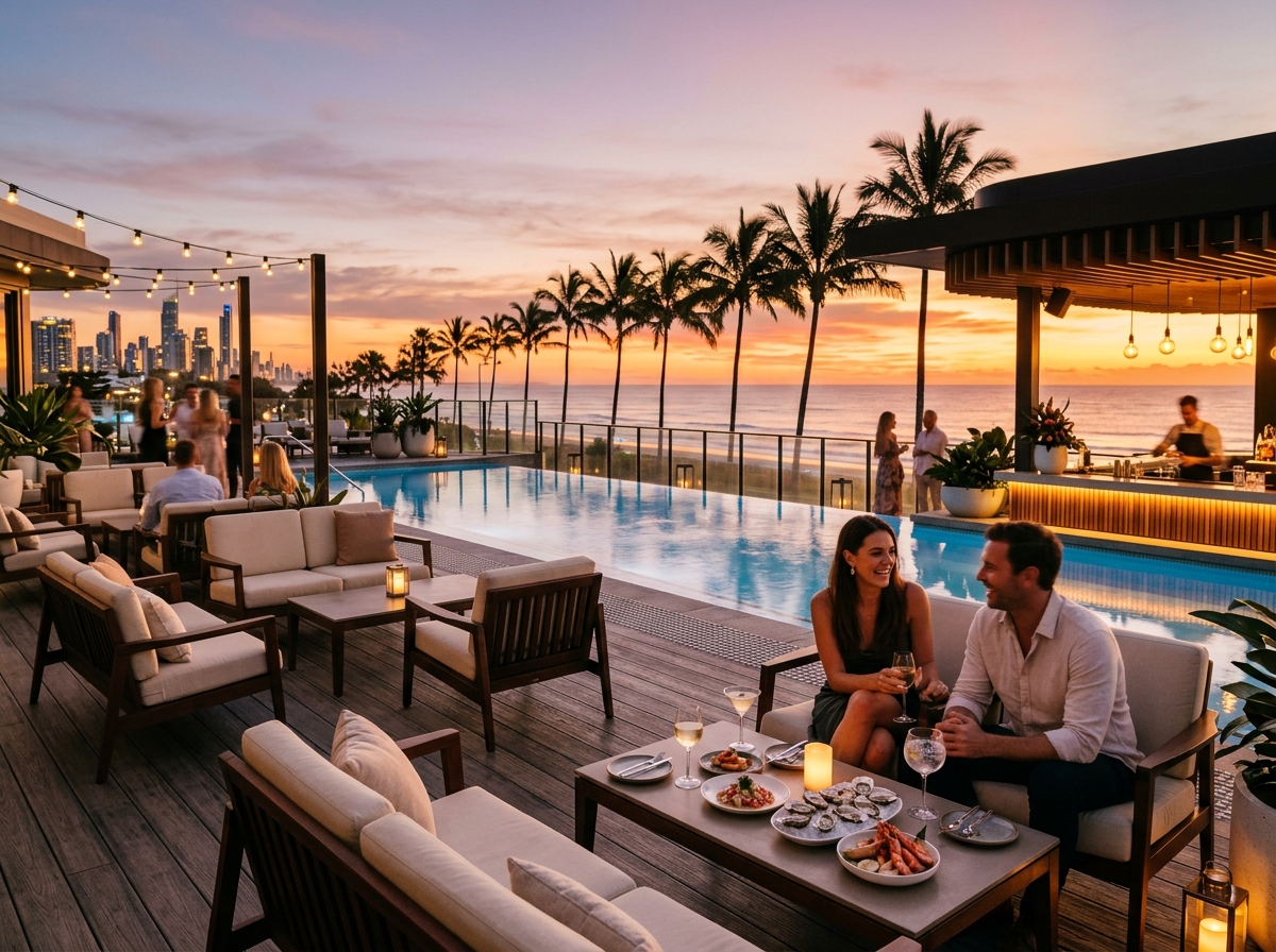 Dining, Pool and Rooftop Evenings at Coral Crown Casino Resort